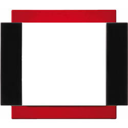OBZOR DSE 00-00000-110244 Rámeček jednonásobný - boky antracitově černé VARIANT, višňově červený