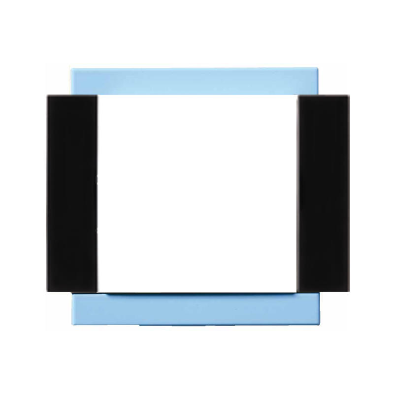OBZOR DSE 00-00000-110245 Rámeček jednonásobný - boky antracitově černé VARIANT, seversky modrý
