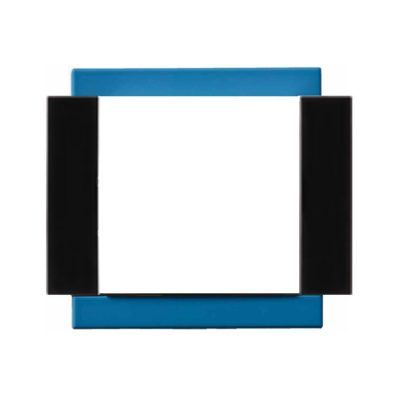 OBZOR DSE 00-00000-110246 Rámeček jednonásobný - boky antracitově černé VARIANT, bouřkově modrý