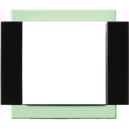 OBZOR DSE 00-00000-110247 Rámeček jednonásobný - boky antracitově černé VARIANT, pistáciově zelený