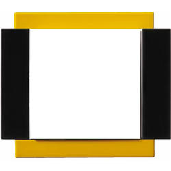 OBZOR DSE 00-00000-110250 Rámeček jednonásobný - boky antracitově černé VARIANT, pampeliškově žlutý