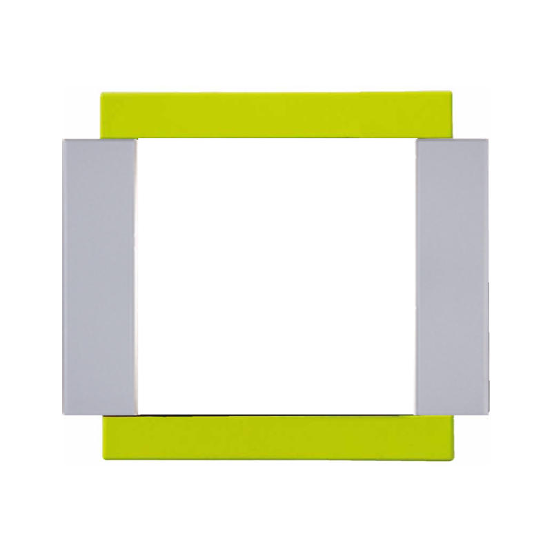 OBZOR DSE 00-00000-113048 Rámeček jednonásobný - boky hliník VARIANT, limetkově zelený