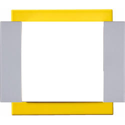 OBZOR DSE 00-00000-113049 Rámeček jednonásobný - boky hliník VARIANT, citrusově žlutý