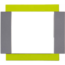 OBZOR DSE 00-00000-113148 Rámeček jednonásobný - boky grafit VARIANT, limetkově zelený