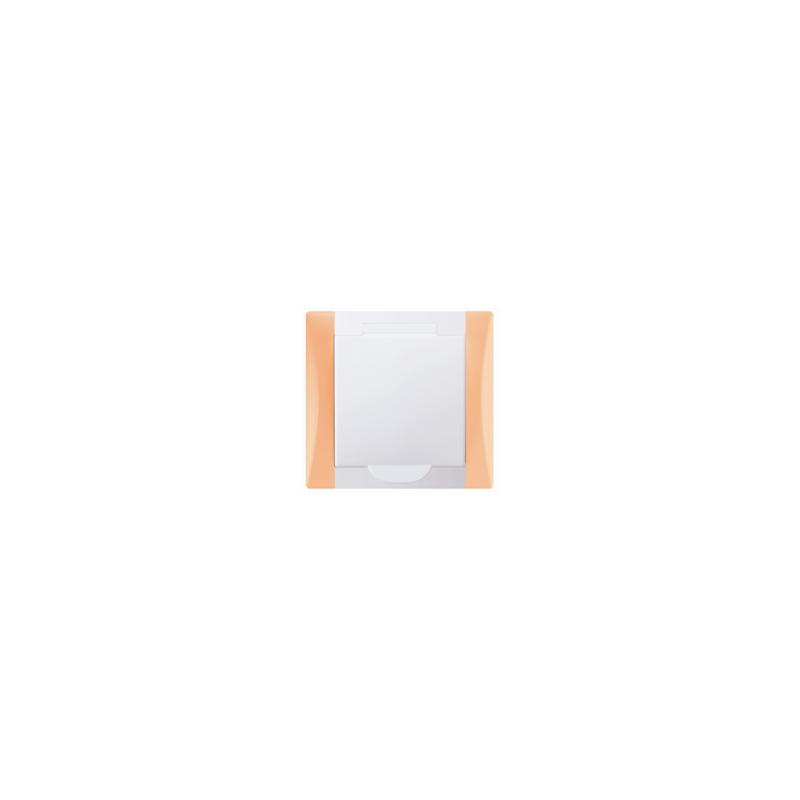 OBZOR DSE 73-73001-730601 Zásuvka centrálního vysavače, broskvově oranžový