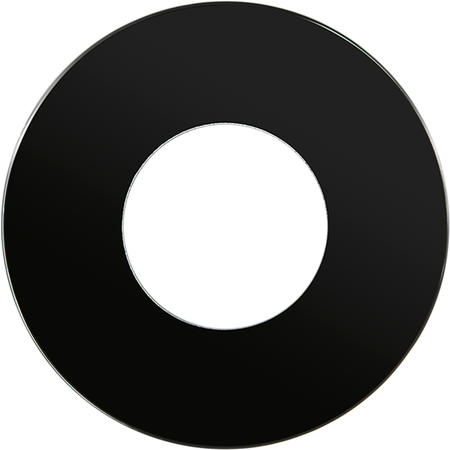 OBZOR DSR 00-00000-Z131 Rámeček jednonásobný skleněný pro zásuvku RETRO, černý