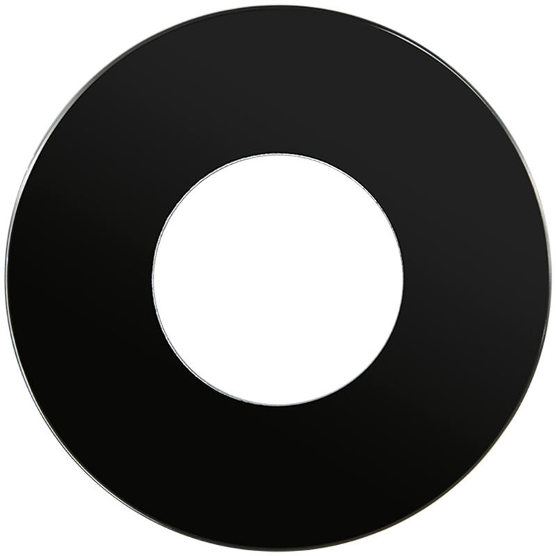 OBZOR DSR 00-00000-Z131 Rámeček jednonásobný skleněný pro zásuvku RETRO, černý