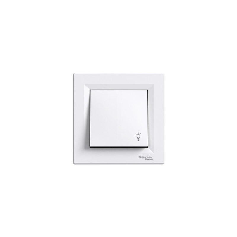 Schneider Electric EPH0900121 Asfora - Ovládač tlačítkový světlo 1/0 bezšroubový, bílá