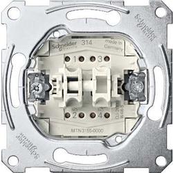 Schneider Electric MTN3155-0000 Merten - Mechanismus tlačítka dvojitého řazení 1/0+1/0, 10 A (2 spínací kontakty)