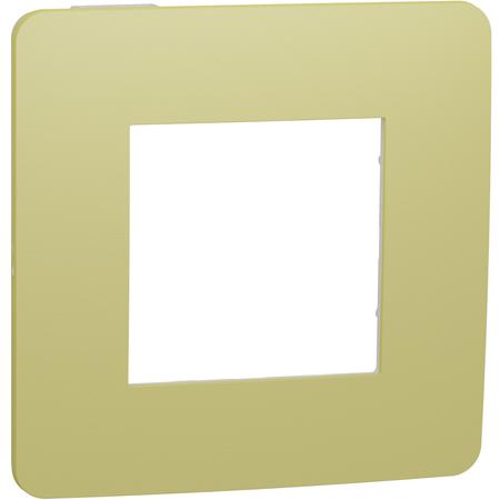 Schneider Electric NU280211 Unica Studio Color - Krycí rámeček jednonásobný, Light Green/Bílý