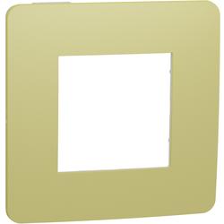 Schneider Electric NU280211 Unica Studio Color - Krycí rámeček jednonásobný, Light Green/Bílý