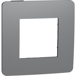 Schneider Electric NU280222 Unica Studio Color - Krycí rámeček jednonásobný, Dark Grey/Černý
