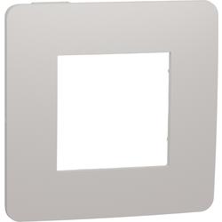 Schneider Electric NU280224 Unica Studio Color - Krycí rámeček jednonásobný, Light Grey/Bílý