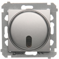 Simon DS13T.01/43 Dálkově ovládaný tlačítkový stmívač stříbrná