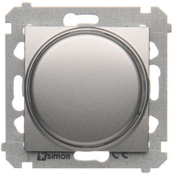 Simon DS9T.01/43 Stmívač  otočný tlačítkový stříbrná