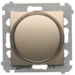 Simon DS9T.01/44 Stmívač  otočný tlačítkový zlatá matná, metalizovaná