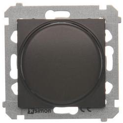 Simon DS9T.01/46 Stmívač  otočný tlačítkový hnědá matná, metalizovaná