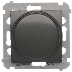 Simon DS9T.01/48 Stmívač  otočný tlačítkový antracit, metalizovaná
