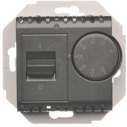 Simon DRT10W.02/48 Termostat s vnitřním senzorem antracit, metalizovaná