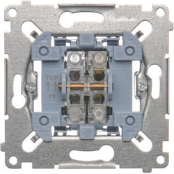 Simon SP1M Ovladač zapínací jednoduchý (tlačítko), řazení 1/0 (přístroj) 10A 250V, bezšroubové, žádná