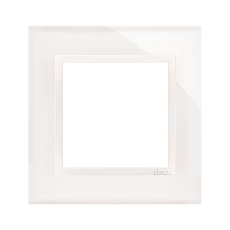 Simon DRN1/70 Rámeček 1 - násobný skleněný perlová/bílá