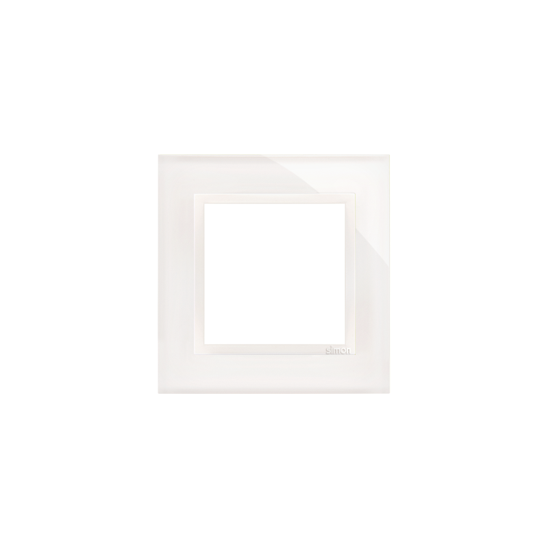 Simon DRN1/70 Rámeček 1 - násobný skleněný perlová/bílá