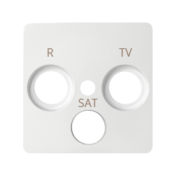 Simon 82037-30 Kryt pro anténní zásuvky R-TV-SAT bílá