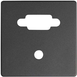 Simon 8200091-038 Kryt pro zásuvka VGA + Mini jack grafit