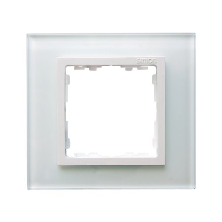 Simon 82617-30 Rámeček 1 - násobný skleněný bílý / bílá
