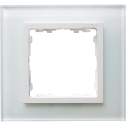 Simon 82617-30 Rámeček 1 - násobný skleněný bílý / bílá