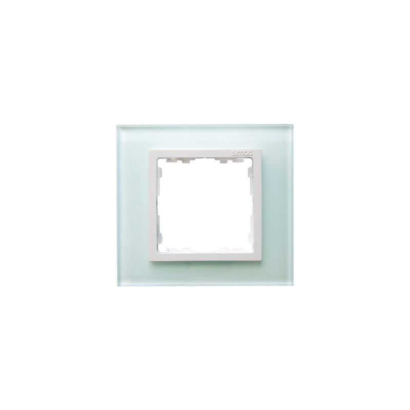 Simon 82617-60 Rámeček 1 - násobný skleněný přírodní / bílá