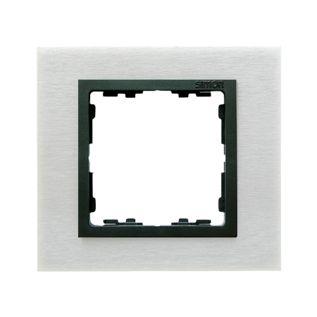 Simon 82817-31 Rámeček 1 - násobný kovový inox mat / grafit