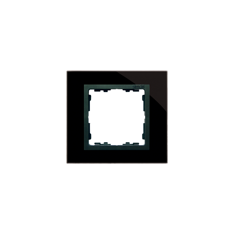Simon 82817-32 Rámeček 1 - násobný skleněný černá / grafit