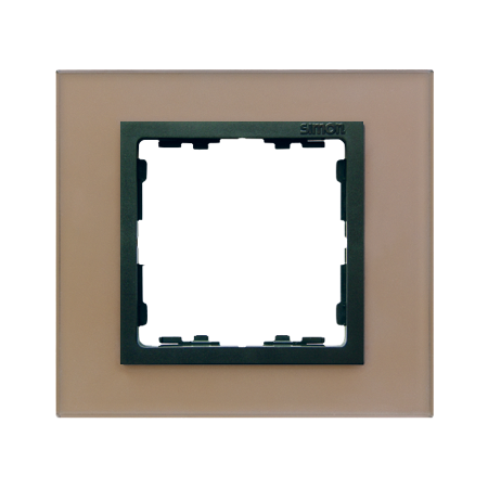 Simon 82817-34 Rámeček 1 - násobný skleněný měď / grafit