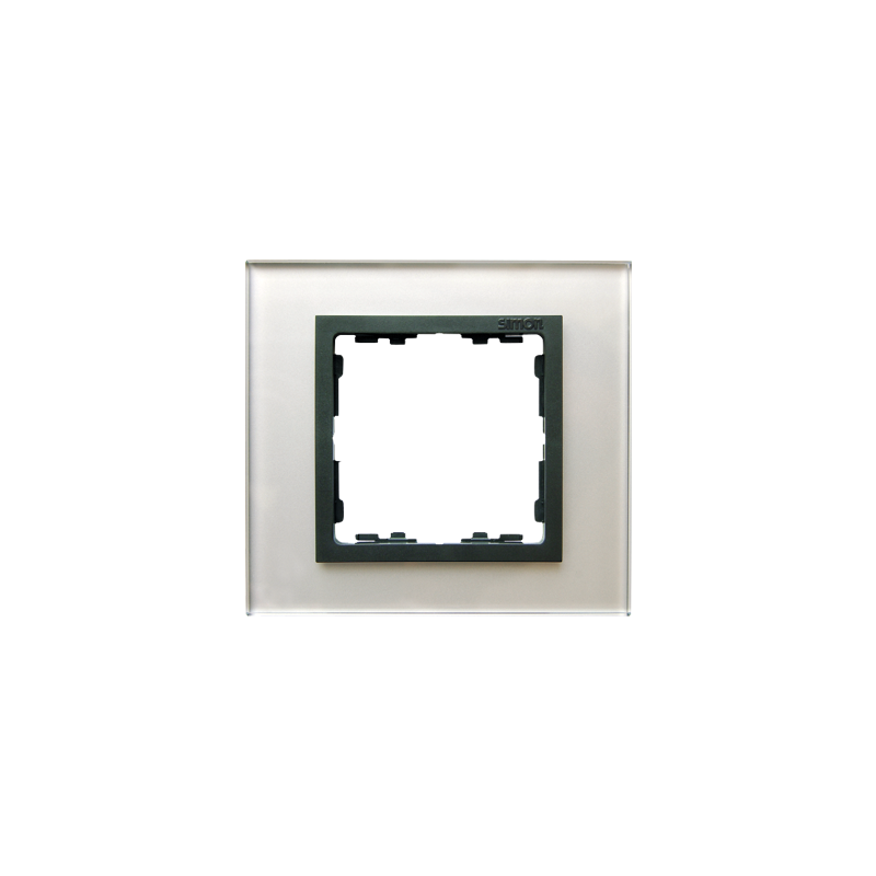 Simon 82817-35 Rámeček 1 - násobný skleněný šedá / grafit