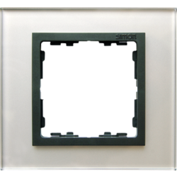 Simon 82817-35 Rámeček 1 - násobný skleněný šedá / grafit
