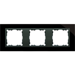 Simon 82837-32 Rámeček 3 - násobný skleněný černá / grafit