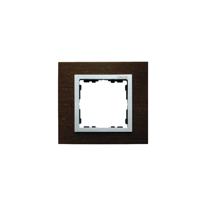Simon 82917-65 Rámeček 1 - násobný wenge / hliníkový mat