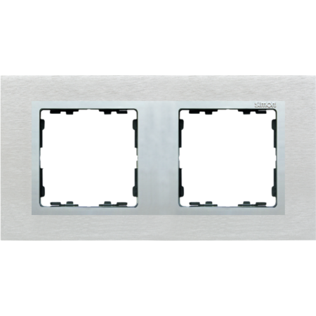 Simon 82927-34 Rámeček 2 - násobný kovový inox mat / hliník