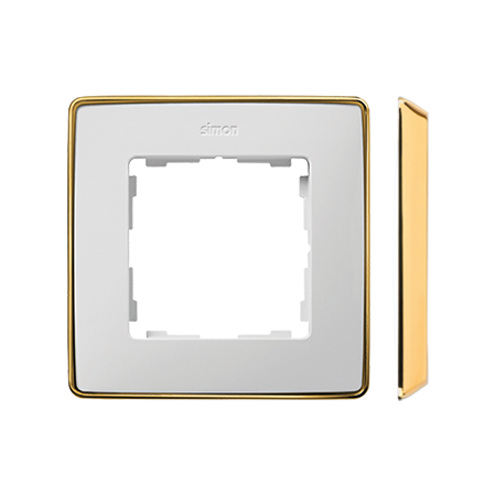Simon 8201610-245 Rámeček 1 - násobný bílá zlato