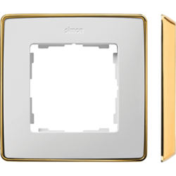 Simon 8201610-245 Rámeček 1 - násobný bílá zlato