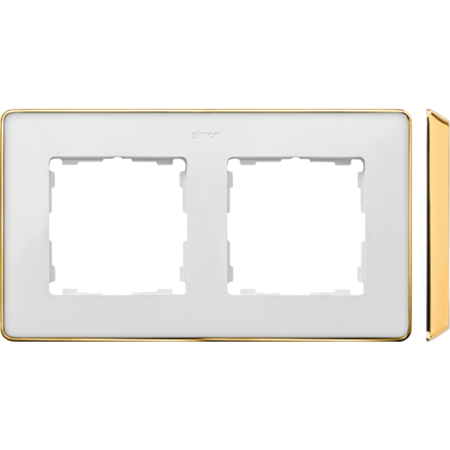 Simon 8201620-245 Rámeček 2 - násobný bílá zlato