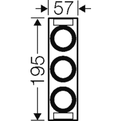 Hensel Mi RS 33 Pojistkový spodek pro montáž na přípojnice