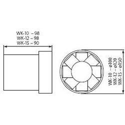 Kanlux 70901 WIR WK-12 - Ventilátor potrubní o průměru 120 mm