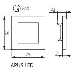 Kanlux 23106 APUS LED WW   Dekorativní svítidlo LED