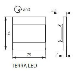 Kanlux 23104 TERRA LED CW   Dekorativní svítidlo LED
