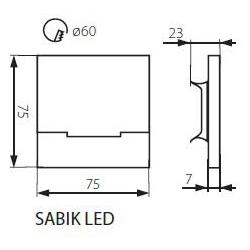 Kanlux 23110 SABIK LED CW   Dekorativní svítidlo LED