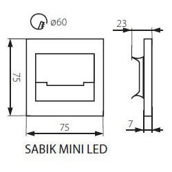 Kanlux 23111 SABIK MINI LED CW   Dekorativní svítidlo LED