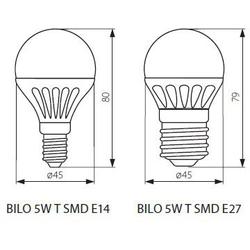 Kanlux 23042 BILO 5W T SMD E14-WW   Světelný zdroj LED (nahradí kód 22030)