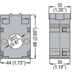 LOVATO Electric DM0T0150 Průvl. MTP 150/5A, vstup D22mm, 2,5VA/tř.1